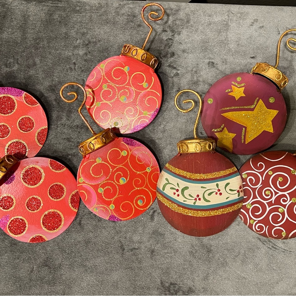 The Round Top Collection metal Christmas ornaments